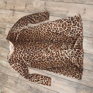 Vintage Petite Impressions Leopard Dress